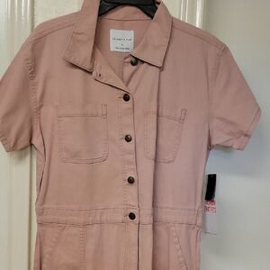 Celebrity Pink Short-Sleeve Jumpsuit